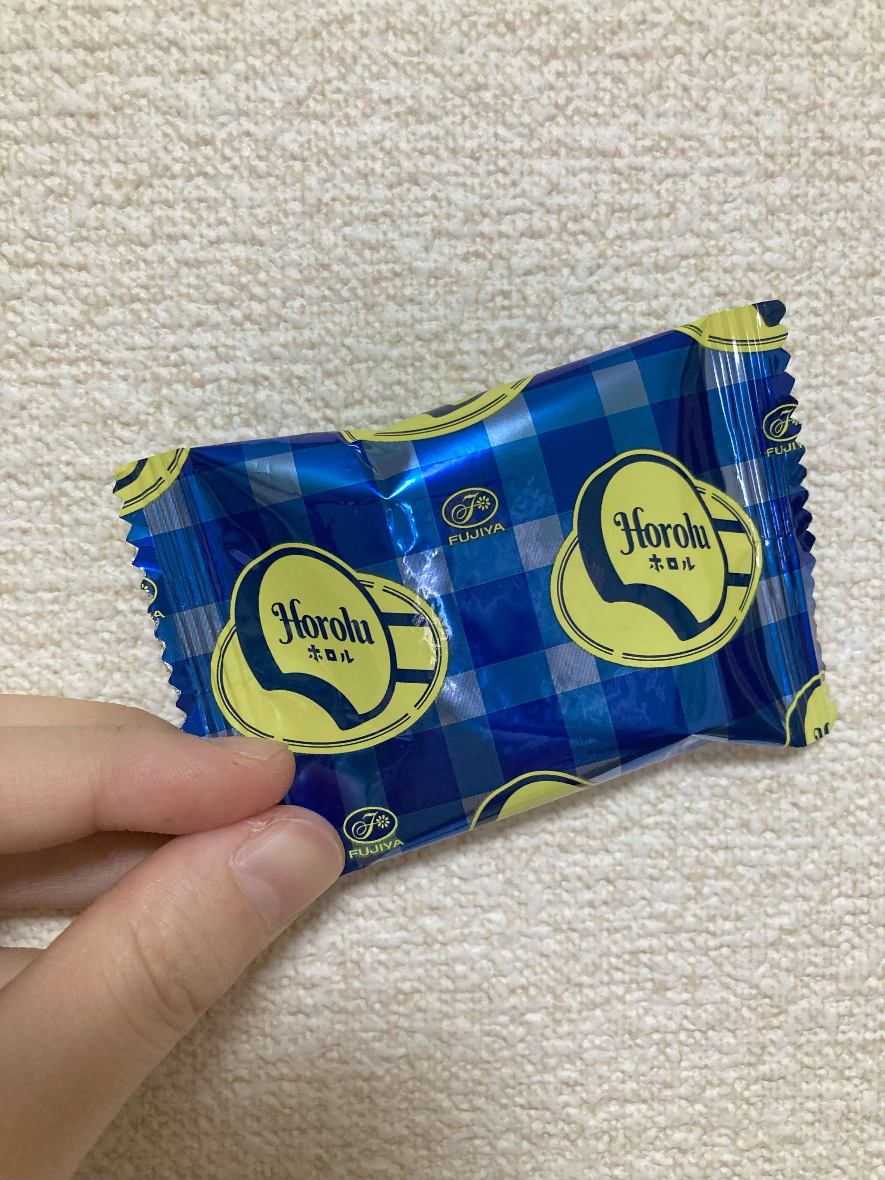 不二家のショートブレッドホロルの個包装