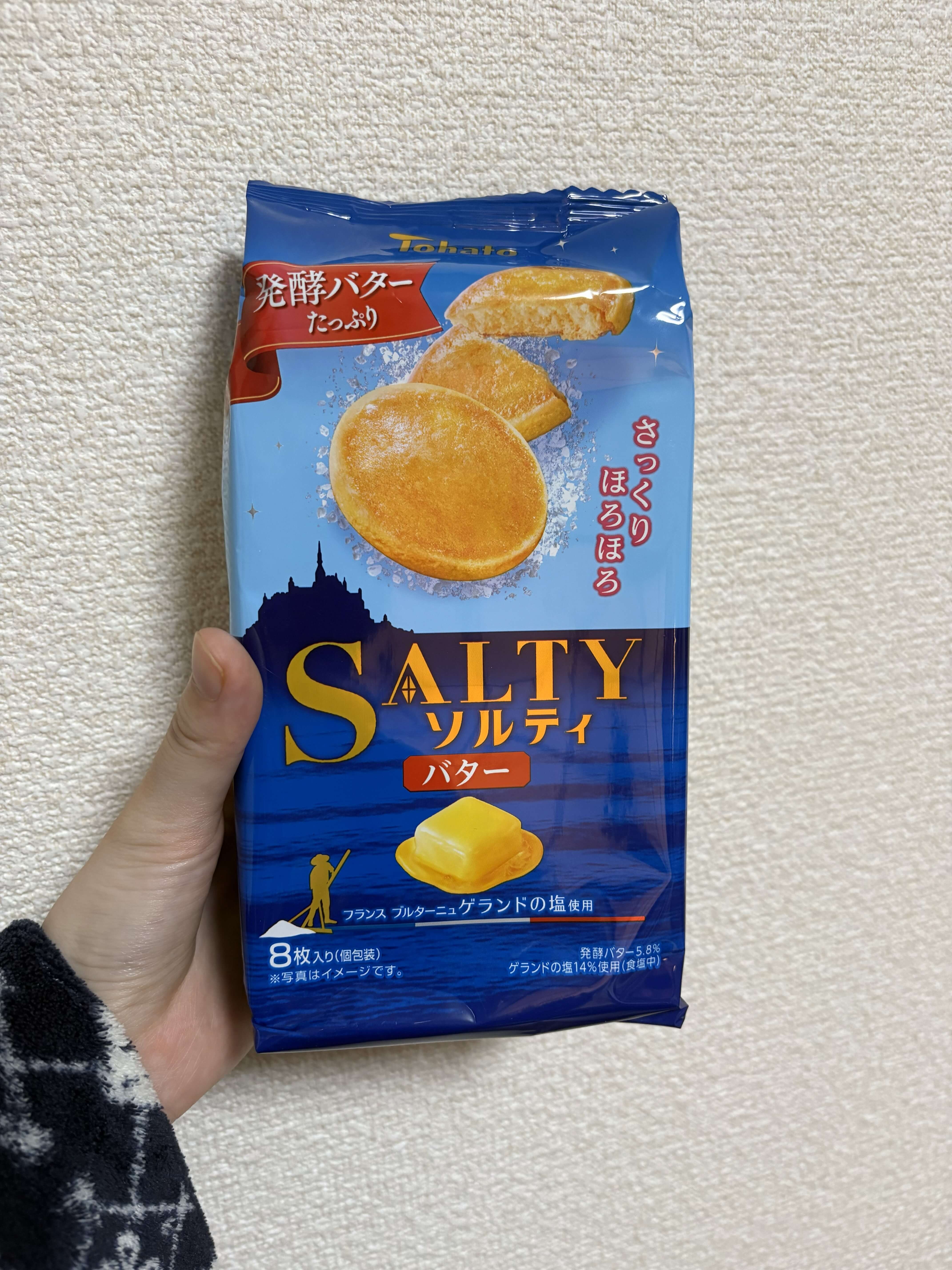 ソルティ・バター クッキーのパッケージ