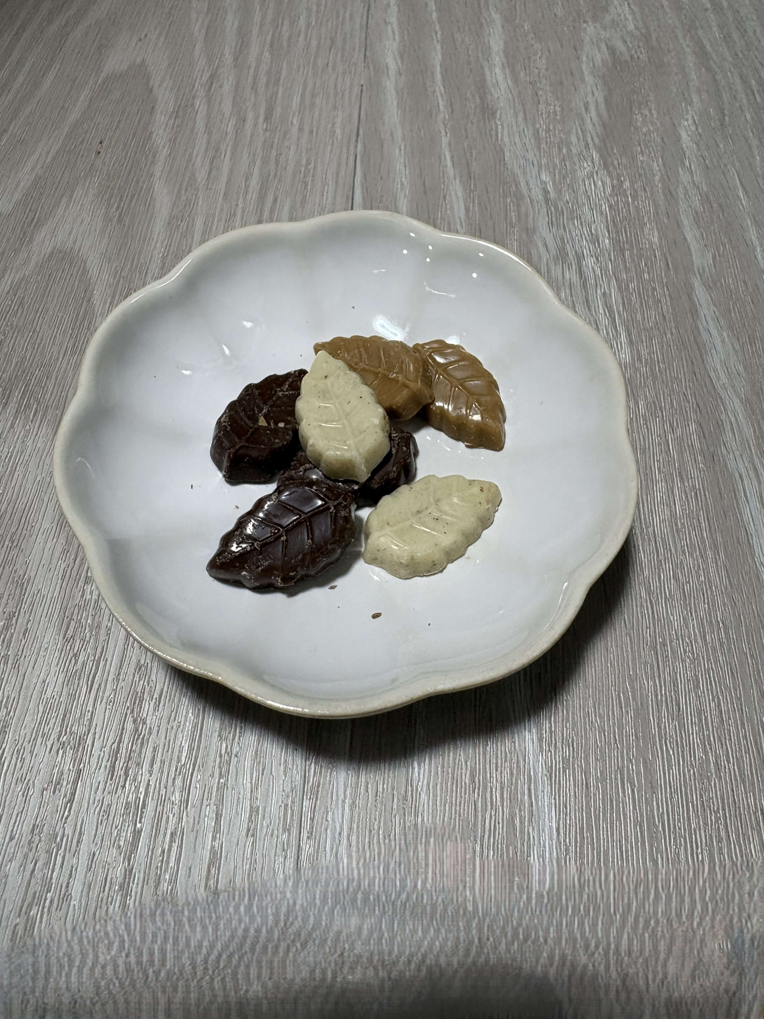 Petit pack リーフメモリー 白 巾着