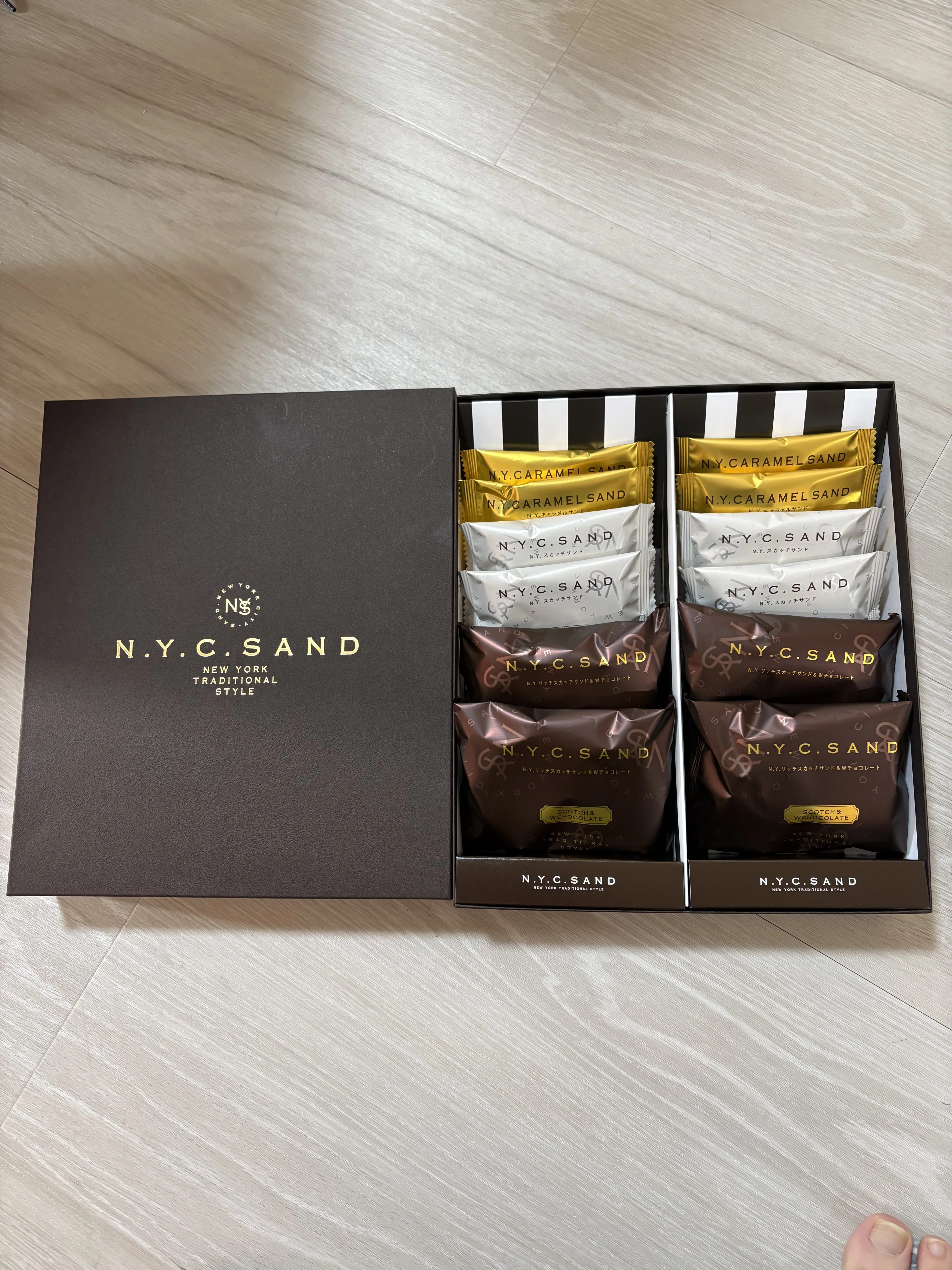 N.Y.C.S.ギフトボックス12個入 パッケージ開けた時