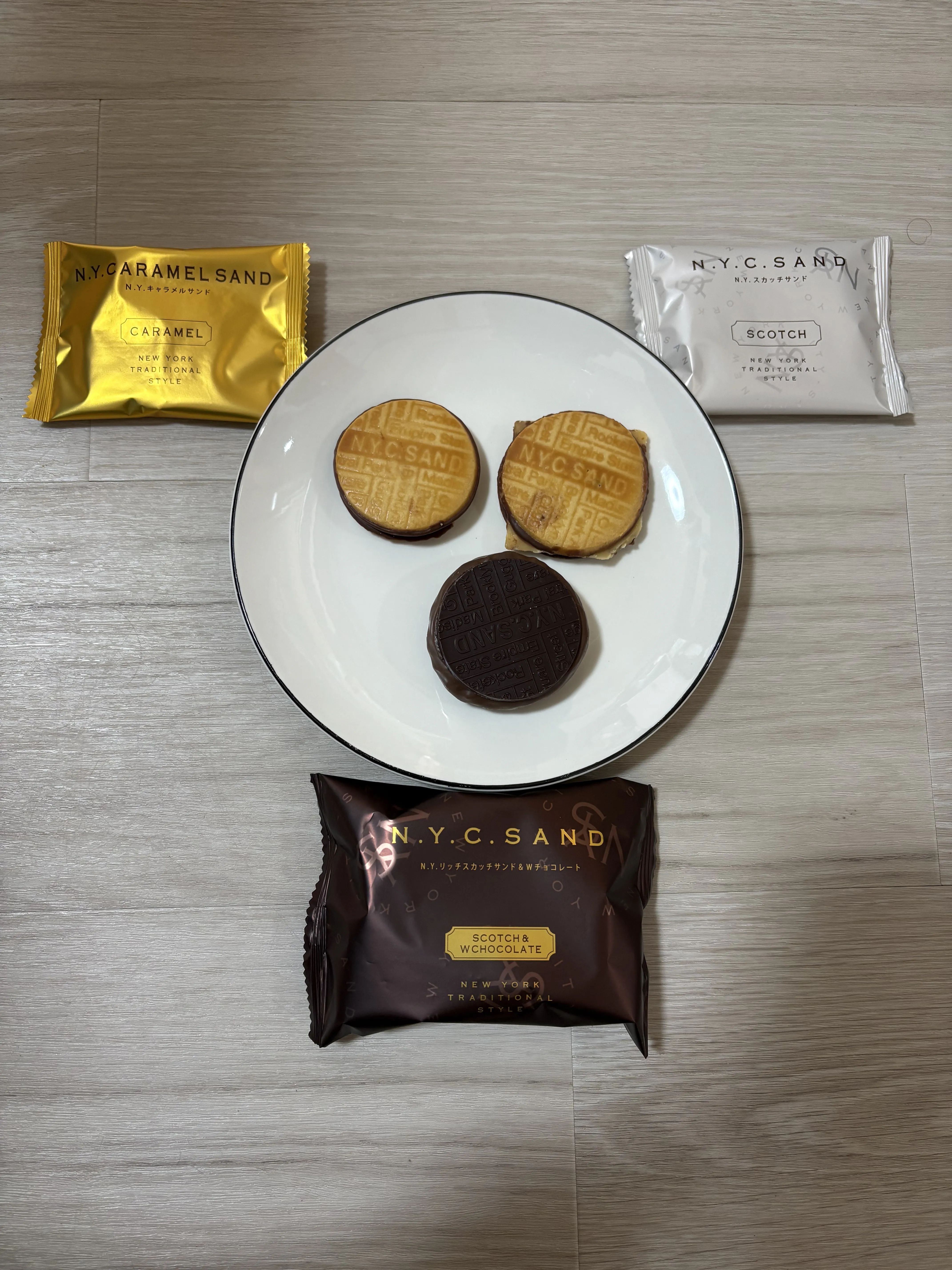 N.Y.C.S.ギフトボックス キャラメルサンド スカッチサンド リッチスカッチサンド＆Wチョコレート