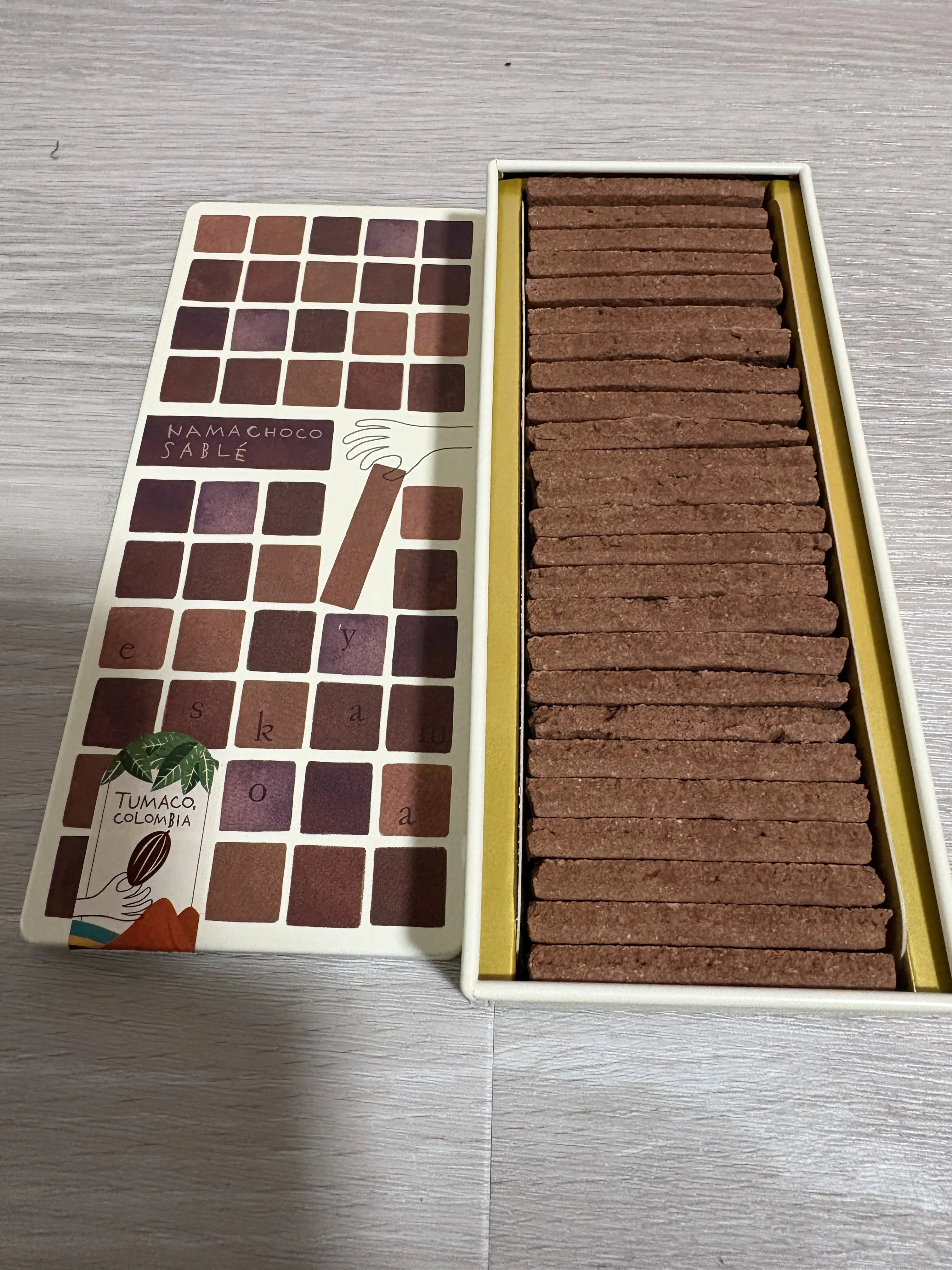 生チョコサブレ プレミアムカカオ トゥマコ70% パッケージあり