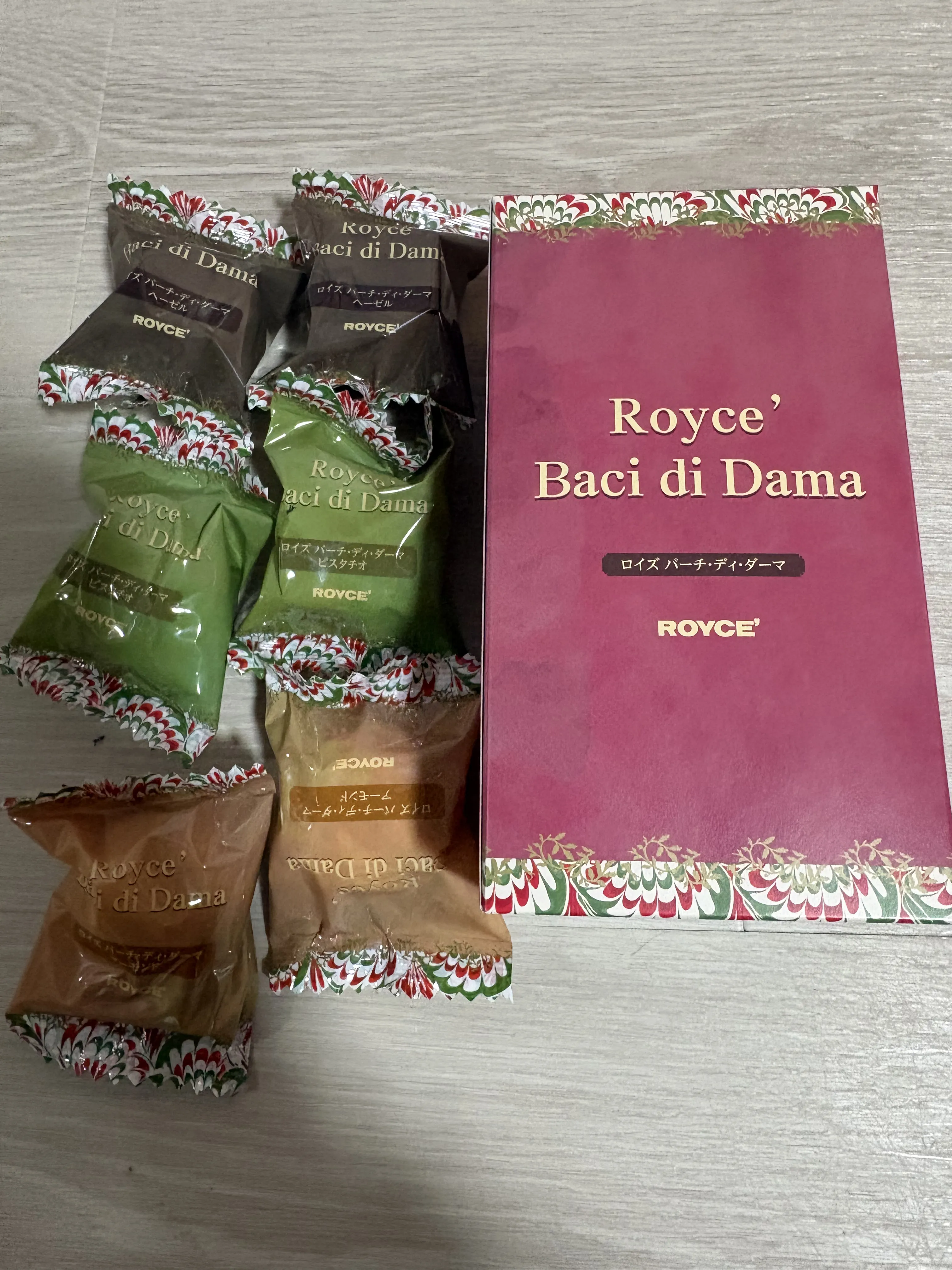 ロイズ バーチディダーマ 箱と個包装
