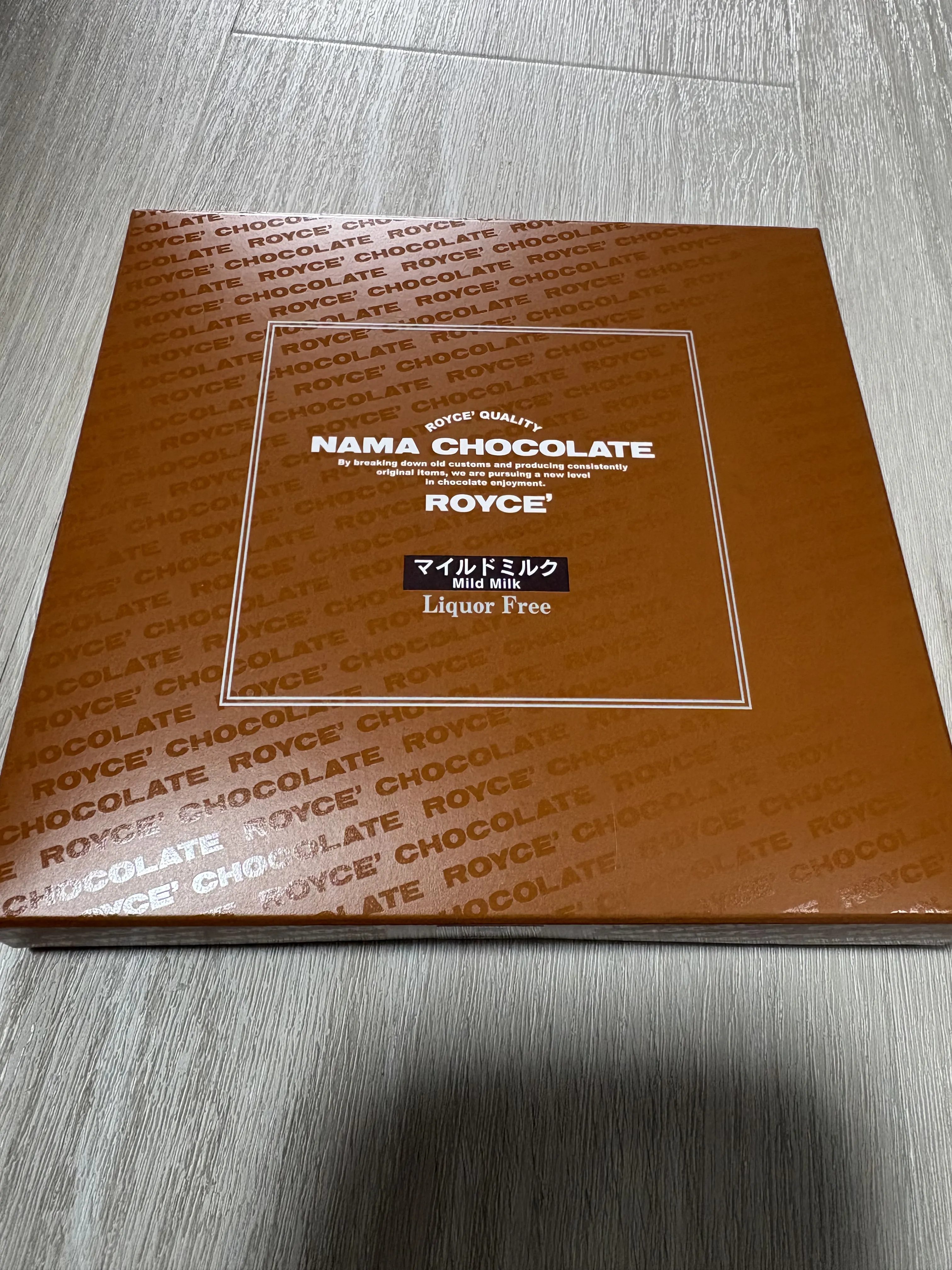 ロイズ 生チョコレート マイルドミルク パッケージ