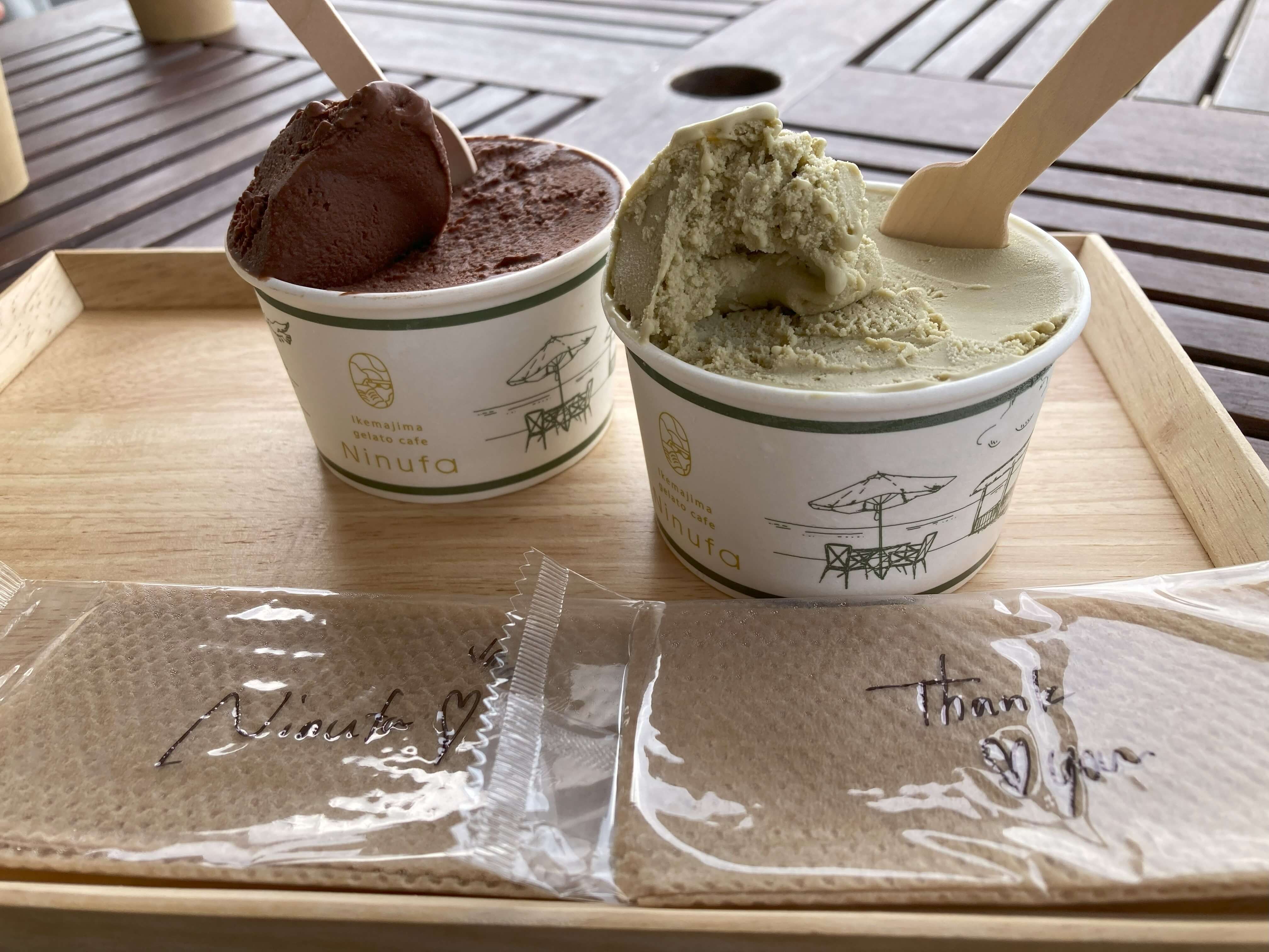 Gelato Cafe Ninufaの濃厚ジェラート