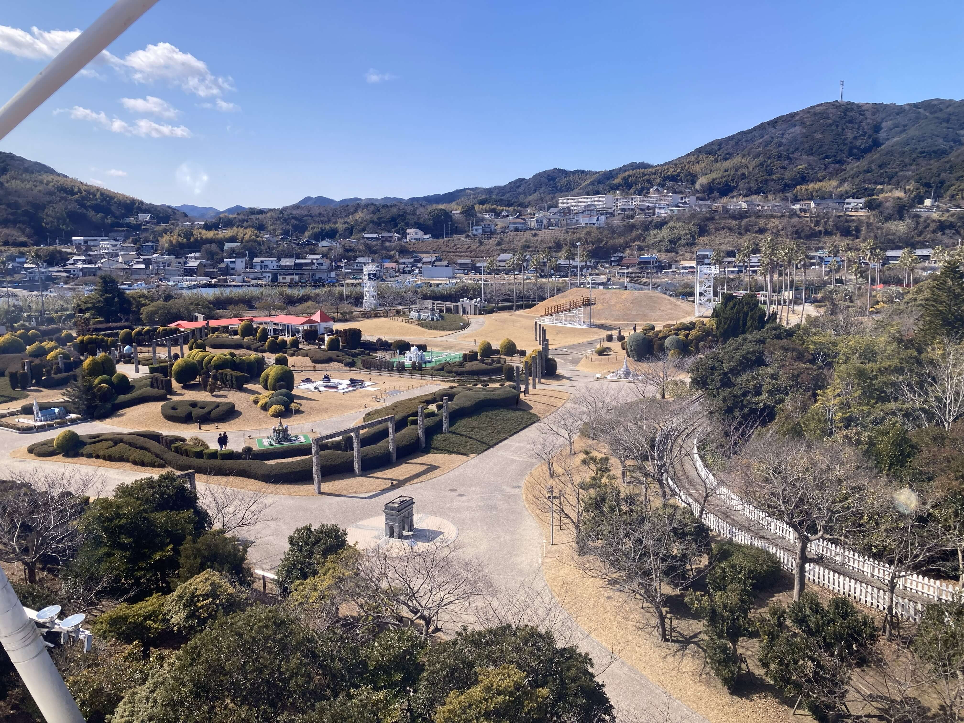 おのころ淡路ワールドパーク 観覧車からみたミニチュア