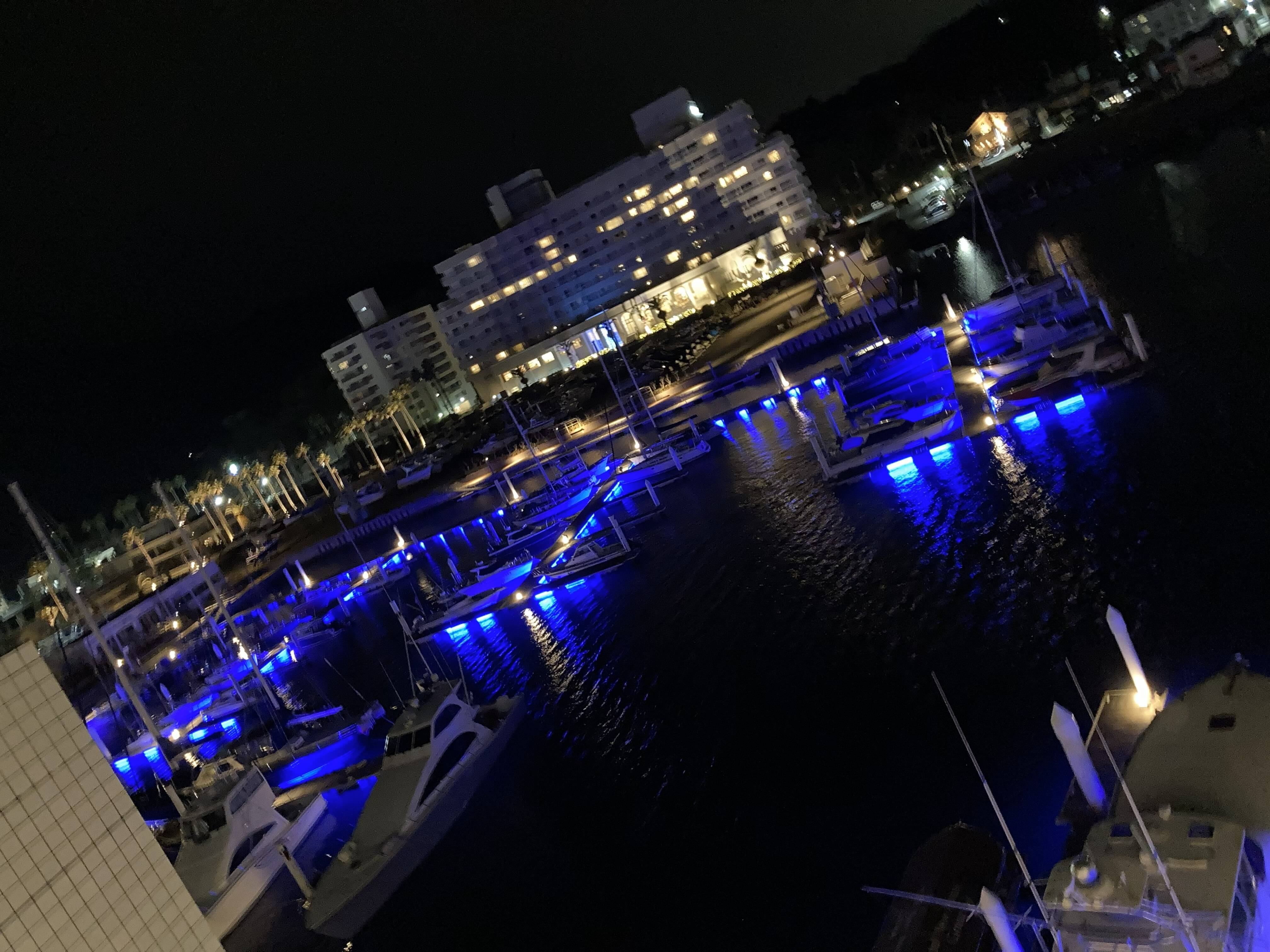 ホテル島花のハーバーツインから見える景色