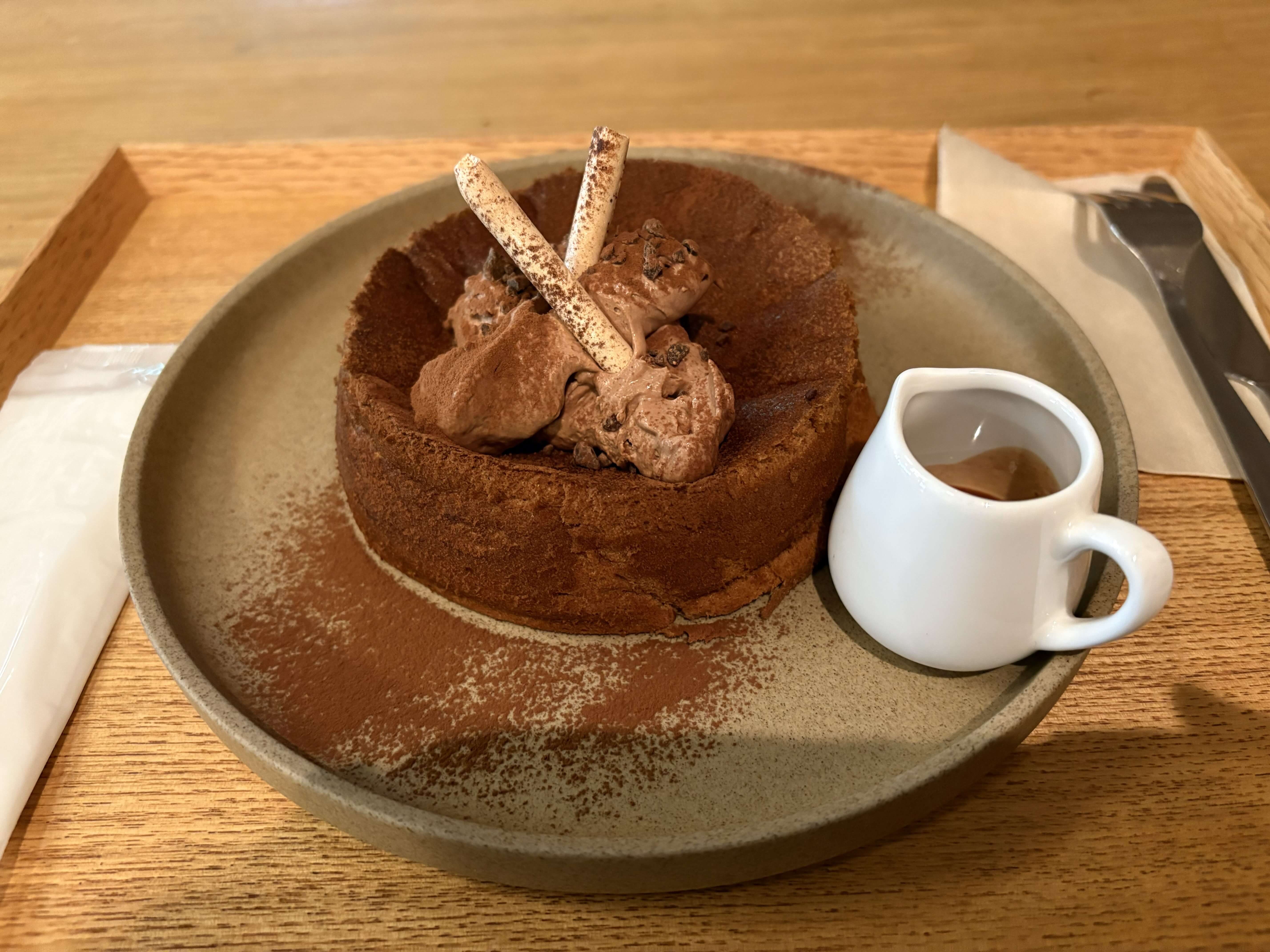 山奥チョコレート日和のパンケーキ画像